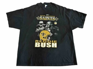 VIntage Reggie Bush rap tee Reebok New Orleans Saints Size 3XL Football NFL - Picture 1 of 4