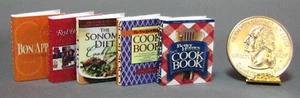 Set #1 of 5 Miniature Cookbooks in 1:12 Scale - Picture 1 of 1