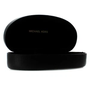 Michael Kors Sunglasses Case Medium Brown Faux Leather Clamshell New - Picture 1 of 2