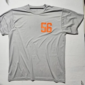 Holloway Gray Athletic T-Shirt 2XL With Orange 56 Logo - Picture 1 of 6
