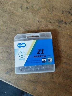 KMC Fahrradkette Z1 Narrow Grau EPT 112 Glieder f. Nabenschaltung E-Bike Kette - Bild 1 von 3