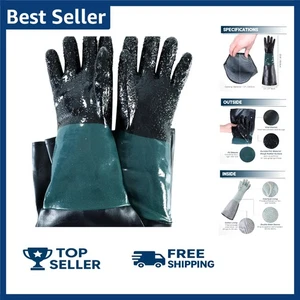 Guanti Sabbiatrice in Gomma 3,6" | Sabbiatrice in Gomma Resistente C... - Foto 1 di 8