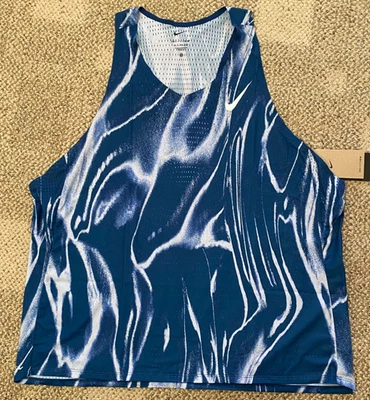 Nike AeroSwift ADV Running Singlet Dri-FIT FHV2643-492 Blue Mens Size 2XL - Image 1 of 3