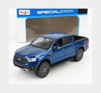 MAISTO 31521B FORD USA - RANGER FX4 SPORT PICK-UP DOUBLE CABINE 2019 - BLEU - 1/ - Photo 1/2