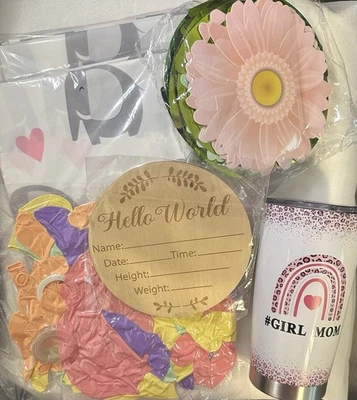 Kit de decoración de baby shower It's a Girl Mom to Be paquete rosa bebé niña mujer Foto 1 de 4