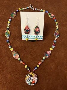 Handmade Millefiori Jewelry Lot - Picture 1 of 3