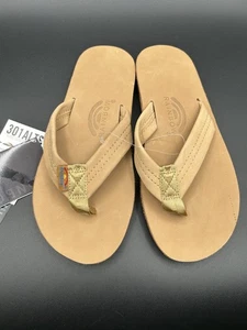 NEW Rainbow Sandals Single Layer 301 ALTS0 in Sierra Brown Men's Size Small - Picture 1 of 8