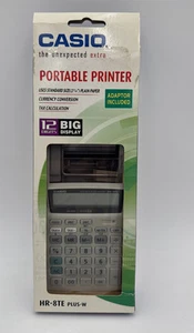 Casio Portable Calculator Printer HR-8TE - New - Picture 1 of 4