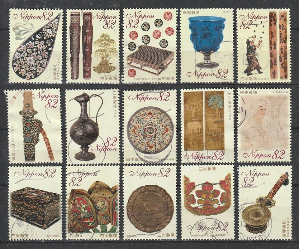 Japan Comm. C2195, 2235, 2289 Treasures of the Shoso-in Series1, 2, 3 - as8055 - image 1 of 1