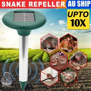 2-10X Solar Snake Repeller Solar Ultrasonic Pest Mole Rodent Possum Repellent OZ - Picture 1 of 11