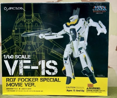 Figura Robotech Arcadia 1/60 Macross VF-1S Roy Focker Valkyrie versión película Foto 1 de 4
