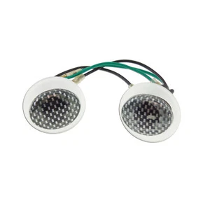 Mini Cateye Turn Signal Carbon Universal Motorcycle ATV Flush Mount Marker - Bild 1 von 3