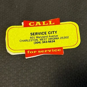 Service City Aufkleber Charleston West Virginia Call for Service 3,5 x 2,0 Zoll - Bild 1 von 4