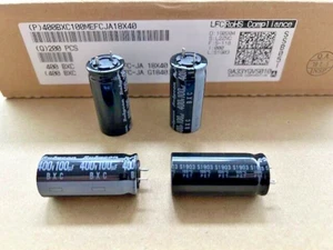 100 Stück Elko Rubycon radial 400BXC100MEFCJA18X40 - 100uF - 400V - 105° DC 19+ - Bild 1 von 1
