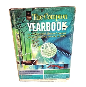 1963 Compton Yearbook – Summary of 1962 Events – Illustrated Hardcover – 1st Edi - Imagen 1 de 7