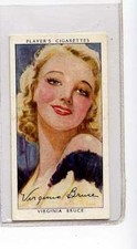 (Jc1403-100)  PLAYERS,FILM STARS,3RD SERIES,VIRGINIA BRUCE,1938#6