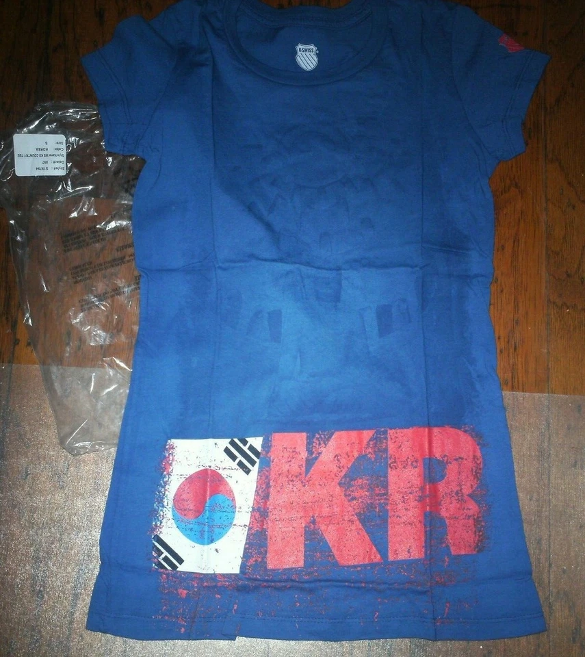 Nueva Camiseta K-Swiss Para Mujer KS Country Corea Pequeña Correr Tenis Deportes Yoga Viaje Foto 1 de 1