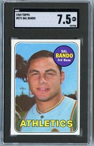 1969 Topps Sal Bando Oakland Athletics #371 🚀😳💥 SGC Graded 7.5 - Bild 1 von 2