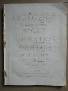 Franz-Joseph HAYDN : COLLECTION DES SONATES DE PIANO (4 livraisons), 1804. - Picture 1 of 9