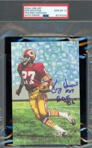 Ken Houston Gem Mint 10 PSA DNA Signed Goal Line Art Card GLAC Autograph - Picture 1 of 1