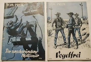 2 Hefte  Tom Prox Uta-Verlag Original Nr. 123 , Nr.124 Westernroman  - Bild 1 von 2