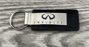 for Infiniti Black Leather Key Chain Key-ring Keychain - FREE SHIP! - Foto 1 di 2