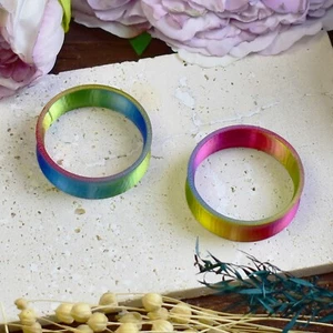 Ultra Light Ear Tunnels 10-100mm | Yellow, Fuchsia | Thin-wall Ear Tunnels Pair - Picture 1 of 8