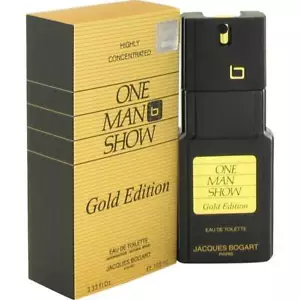NEW JACQUES BOGART ONE MAN SHOW GOLD EDITION EDT FOR MEN LIMITED EDITION- 3.3 oz - Picture 1 of 1