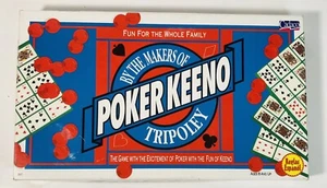 Poker Keeno Board Game Tripoley Brand Cadaco Vintage 1997 & New Deck Of Cards - Picture 1 of 5