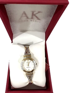 Anne Klein Women's 780778 Two Tone Genuine Diamond Accente Bracelet Watch, New! - Picture 1 of 3
