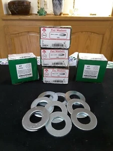 1" Hillman Stahl flache Unterlegscheibe verzinkter Stahl Zustand: Neu (Menge: 10 pro Box) - Bild 1 von 5