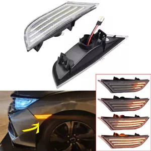 Clear LED Dynamic Side Marker Light Indicator For Honda Odyssey 2018 2019-2022 - Bild 1 von 10