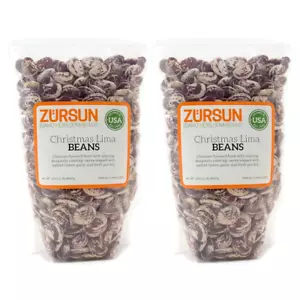 Zursun Heirloom Dry Christmas Lima Beans 20 oz each (2-Pack) - Picture 1 of 3