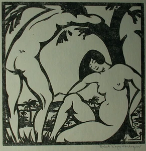 Robert PAJER-GARTEGEN (1886-1944) Adam und Eva um 1920. - Picture 1 of 11