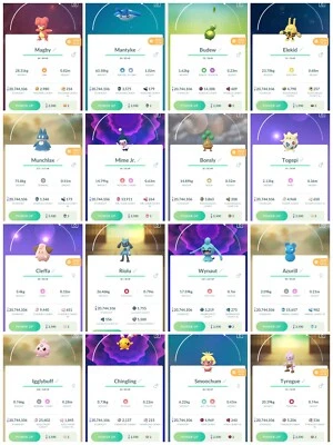 Pokemon Baby Pokemon (Non-Shiny, Egg Hatches) Choice GO - Image 1 of 2