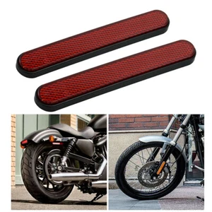 Adhesivo reflectante de pierna de horquilla trasera delantera para motocicleta Harley roja - Imagen 1 de 8