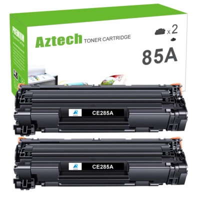 2pk Toner Cartridge Black For HP CE285A 85A Laserjet P1102 P1102W M1130 M1522 - Image 1 of 4