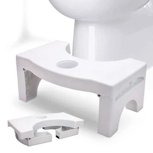 Foldable Toilet Potty Stool for Adults Heavy Duty Plastic Portable Squat - Picture 1 of 6