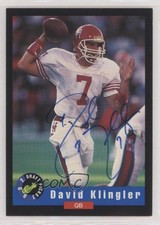 1992 Classic Draft Picks Auto David Klingler Rookie Auto RC