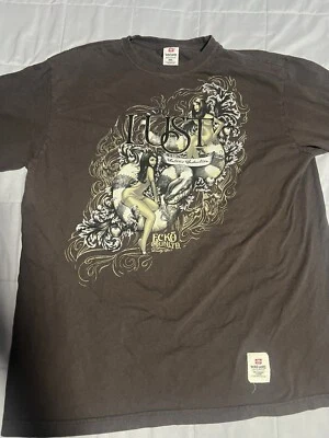 Camiseta De Colección Y2K Marc Ecko LUJURIA Siete Pecados Capitales Marrón Talla 2XL Foto 1 de 3