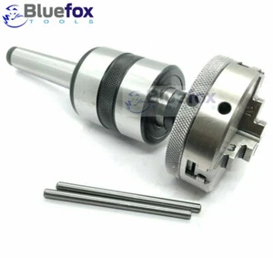 Mitlaufende MK2 Zentrierspitze mit 65mm Dreibackenfutte Neu Bluefox - Picture 1 of 3