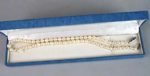 HONGSENG JEWELRY Real Pearl Necklace 17 1/2" - Picture 1 of 8