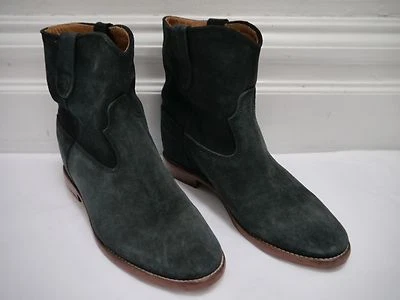 ISABEL MARANT ETOILE Crisi anthracite gray suede ankle boots size 40 WORN ONCE - Image 1 of 4