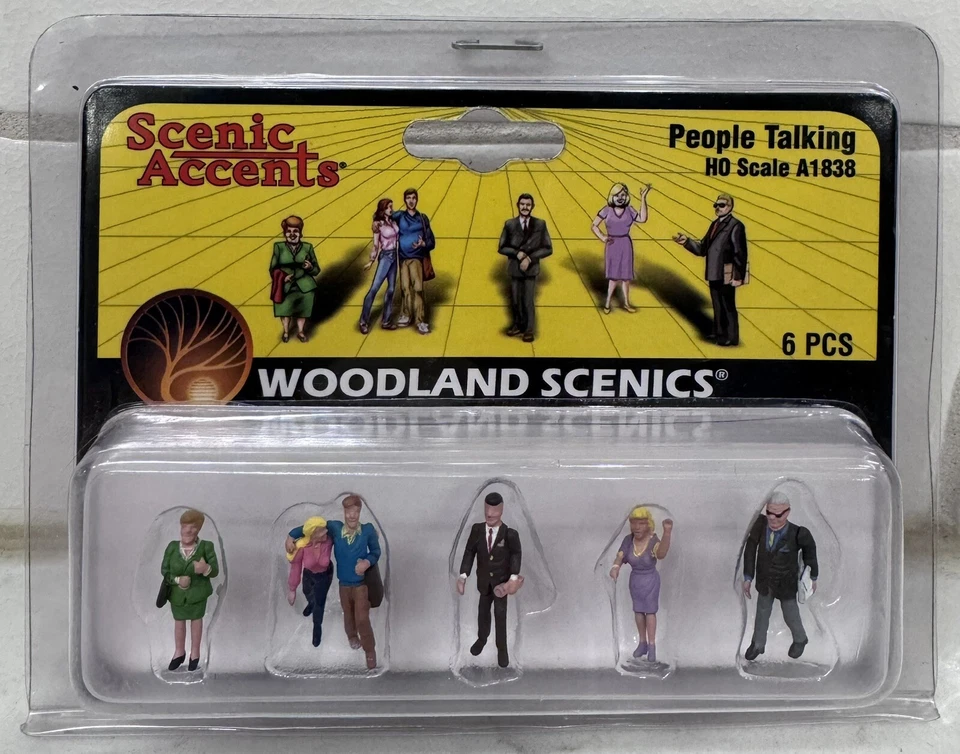 Woodland Scenics ~ HO Scale ~ People Talking ~ A1838 - Image 1 of 2