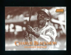 2019 STADIUM CLUB SEPIA #21 CHARLIE BLACKMON ROCKIES - Picture 1 of 1
