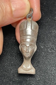 Oxidiertes 925 Sterling Silber Echnaton Isis Nofretete König Tut Ramsis Charm - Bild 1 von 9