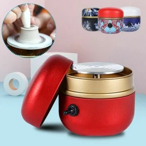 12V Mini Electric Pottery Wheel Ceramic Machine 6cm Work Clay Art Craft DIY Gift - Picture 1 of 15