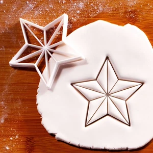 5-Pointed Star cookie cutter - Christmas Celebration Festive Baking Winter Treat - Picture 1 of 5