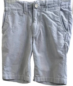 Gap Kids Boys Size 8 Light Gray Chino Shorts 100% Cotton Adjustable Waist - Picture 1 of 13