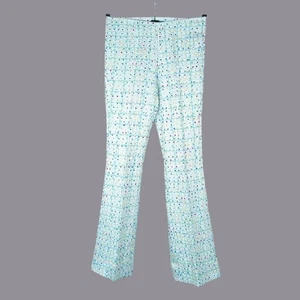 Vintage Hose Sassia blau klein Seide gepunktet - Bild 1 von 8